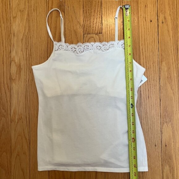 NWT Ascend by Jockey white camisole with lace size S - Picture 7 of 7